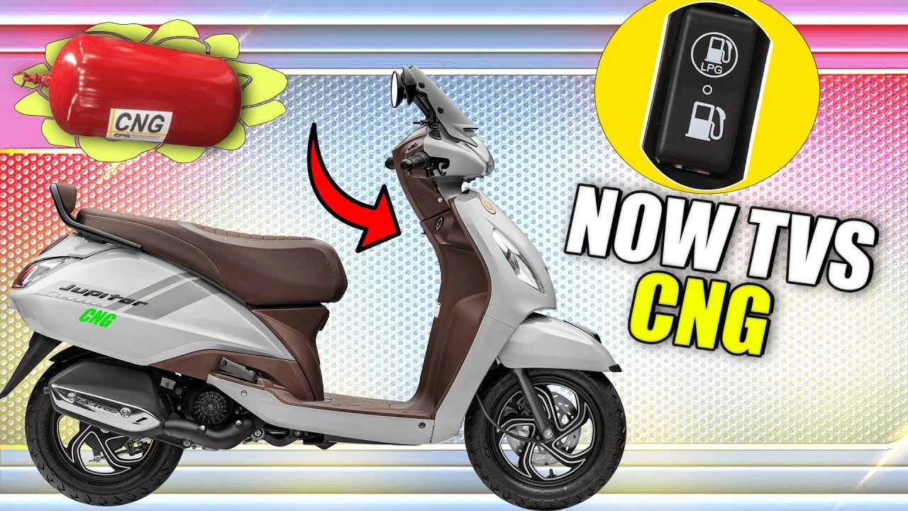 World First CNG Scooter - TVS Jupiter 125 CNG