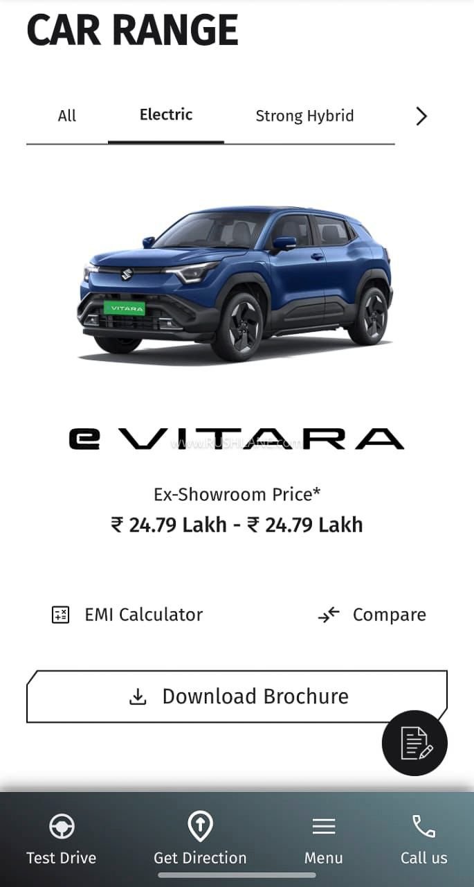 Maruti evitara price leaked