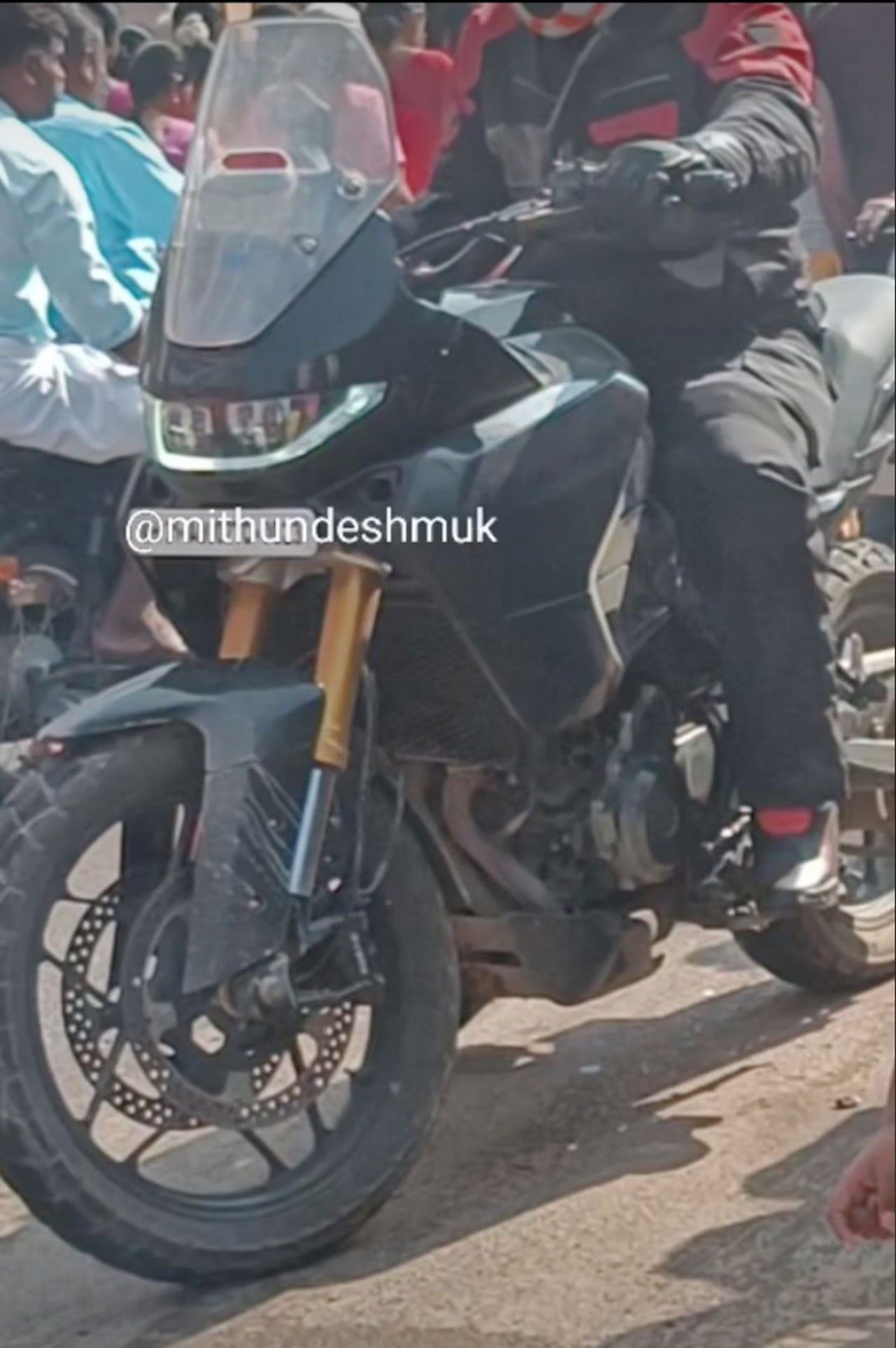 TVS Norton Atlas GT ADV bike spied in India