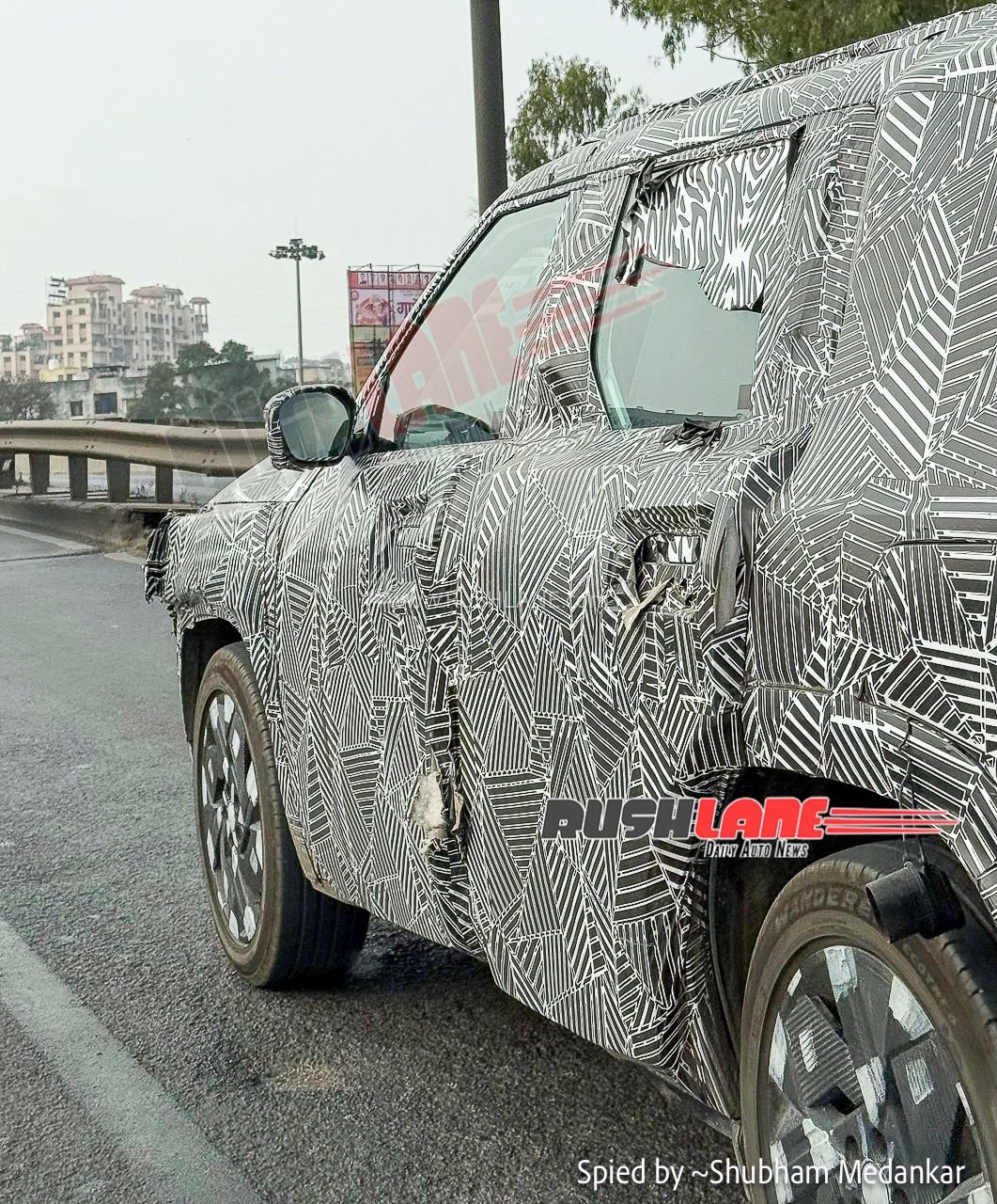 Tata Sierra EV spied