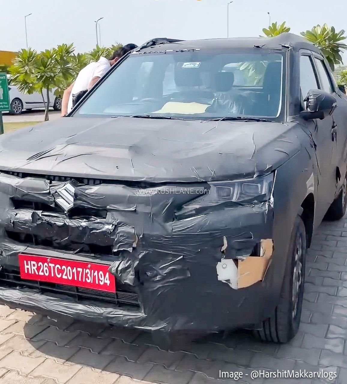 2026 Maruti Brezza spied - 6 speed manual