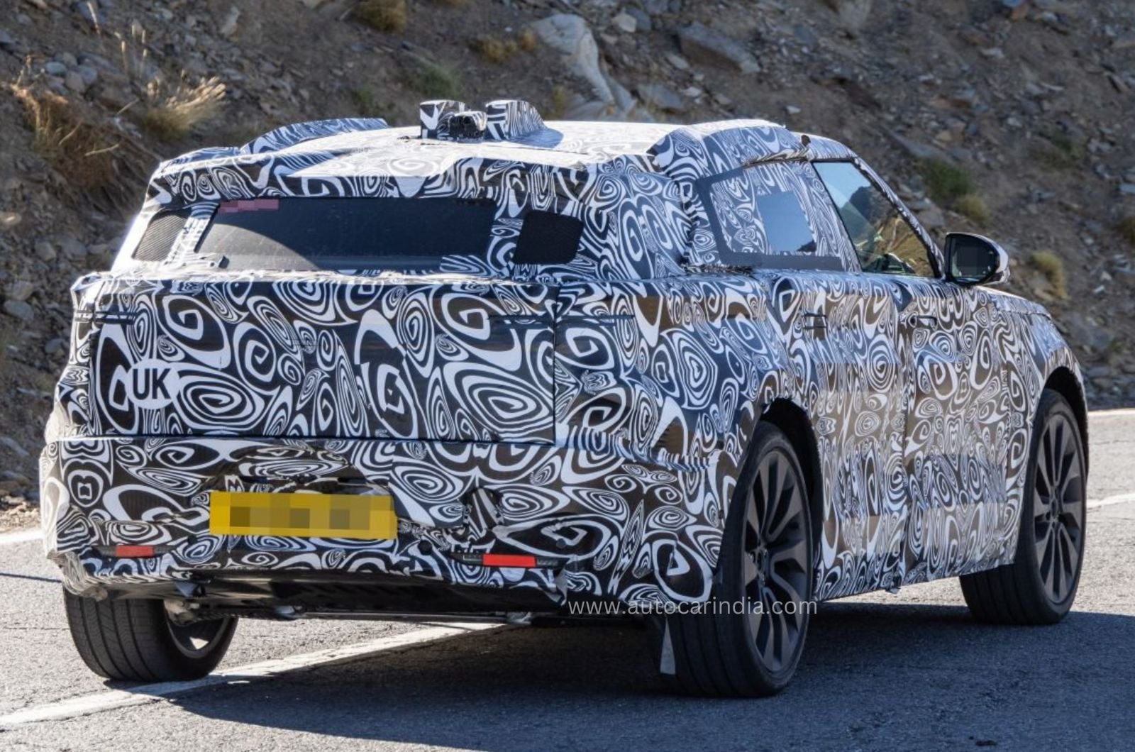 Range Rover Velar EV spied