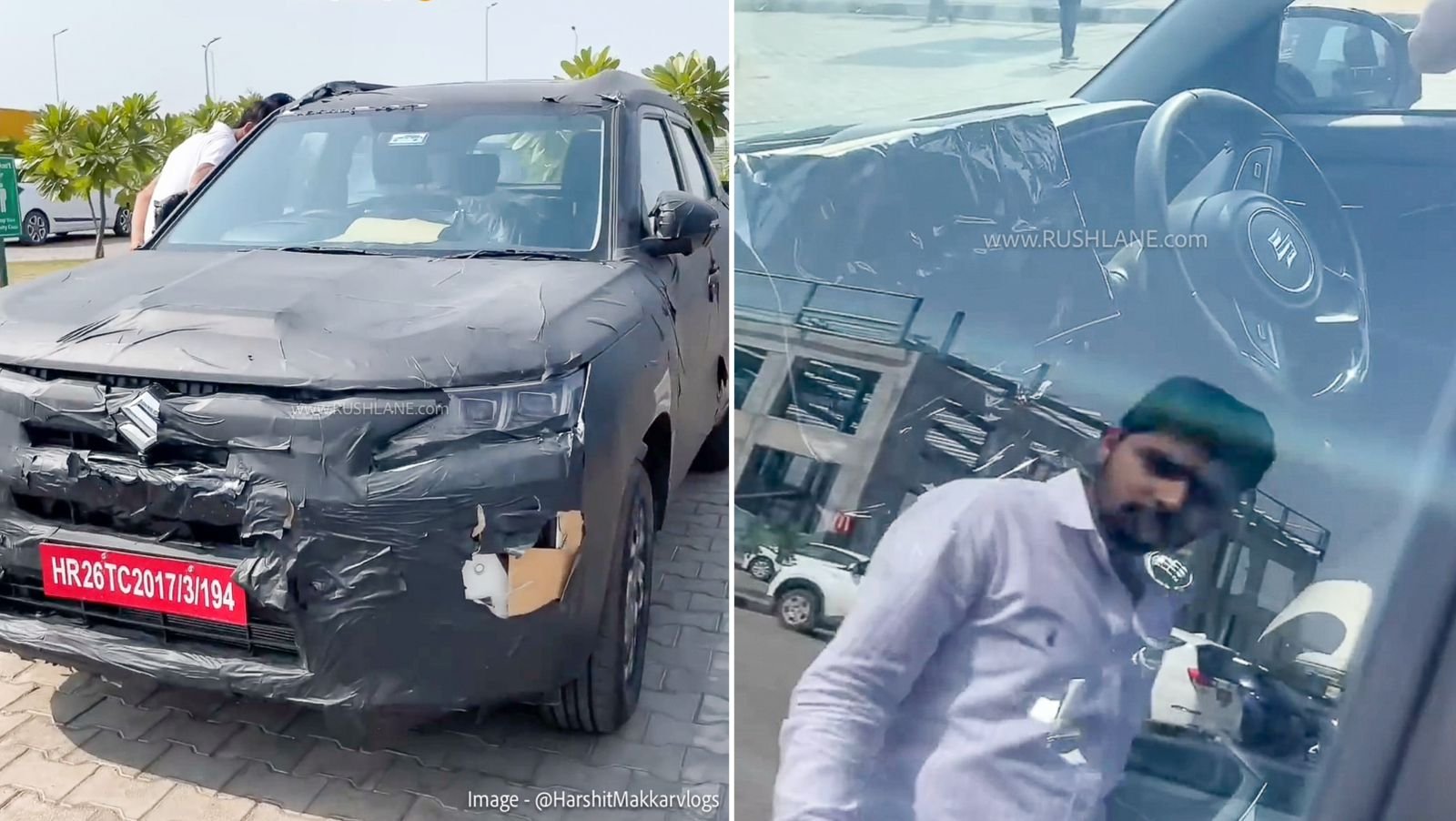 2026 Maruti Brezza spied - 6 speed manual