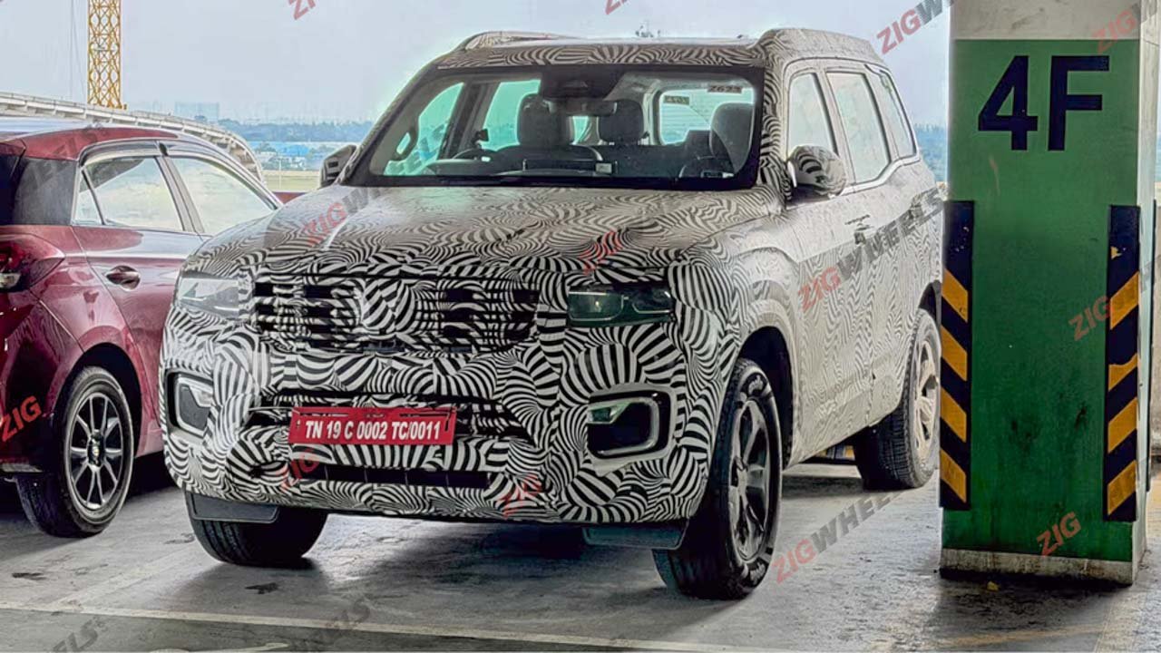 Mahindra Scorpio N facelift interior spied
