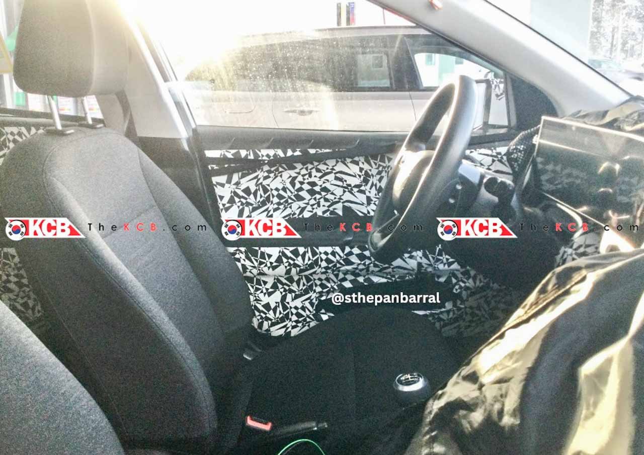 The interior of the new generation Hyundai i20 seen