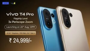 Vivo T4 Pro's entry with 6500mAh battery and 50 megapixel camera