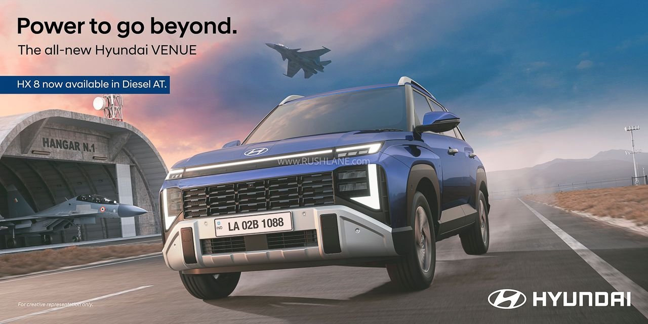 New Hyundai Venue – Gets HX8 Diesel AT Variant