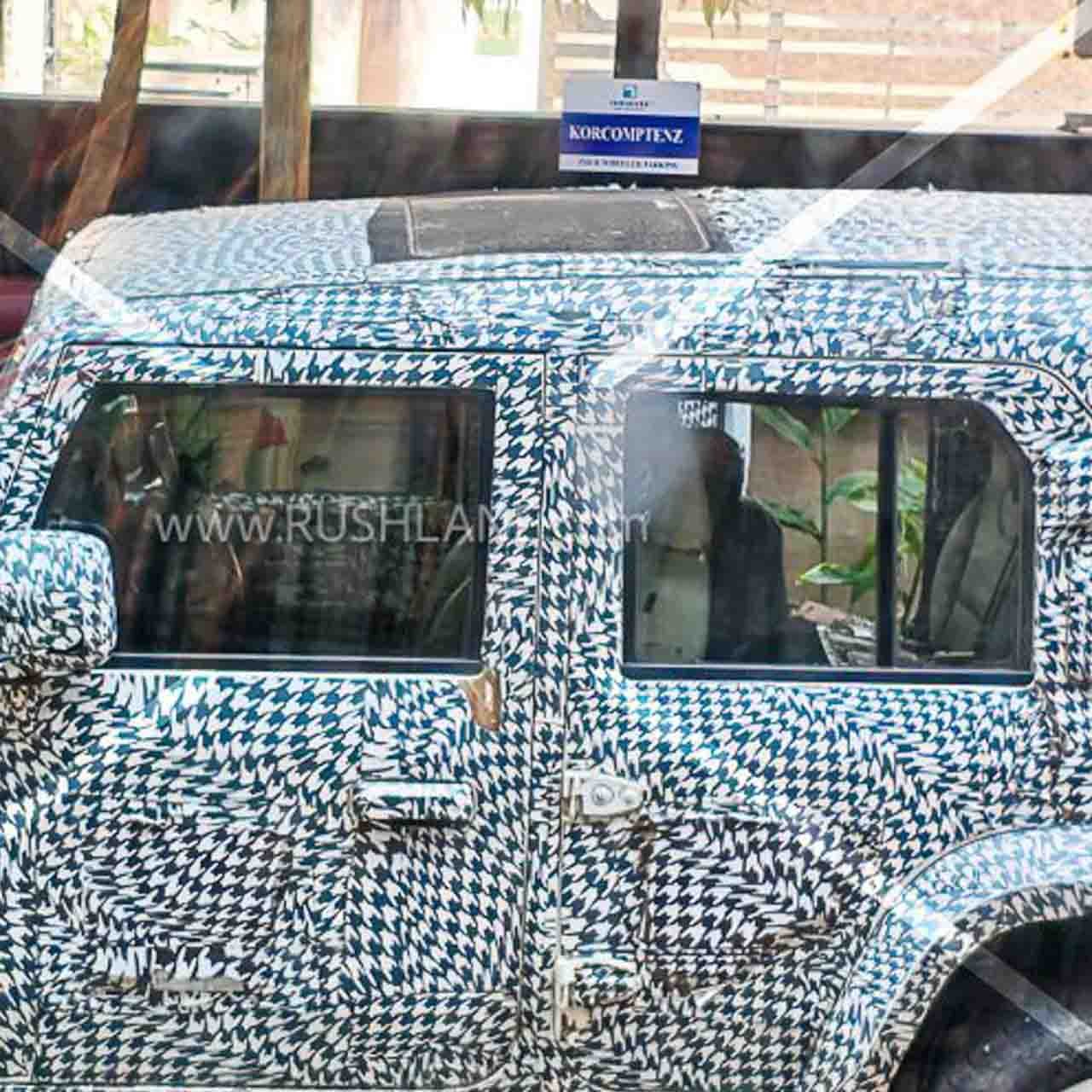2026 Mahindra Thar Rocks spotted testing