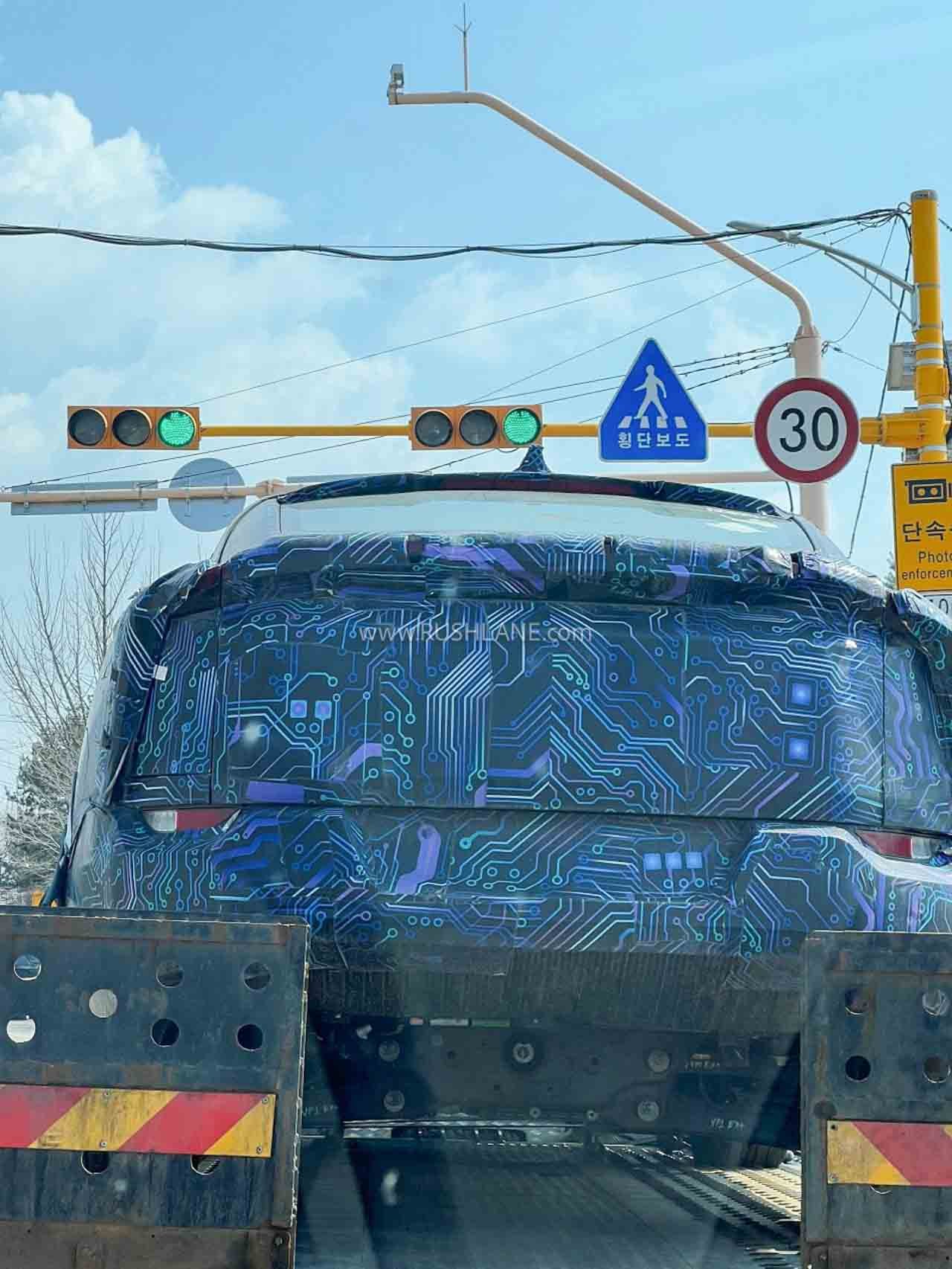 Mahindra XEV 9e spied in South Korea