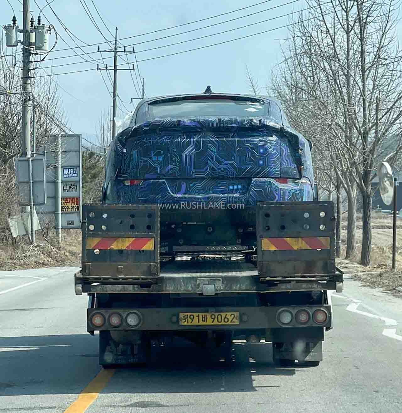 Mahindra XEV 9e spied in South Korea