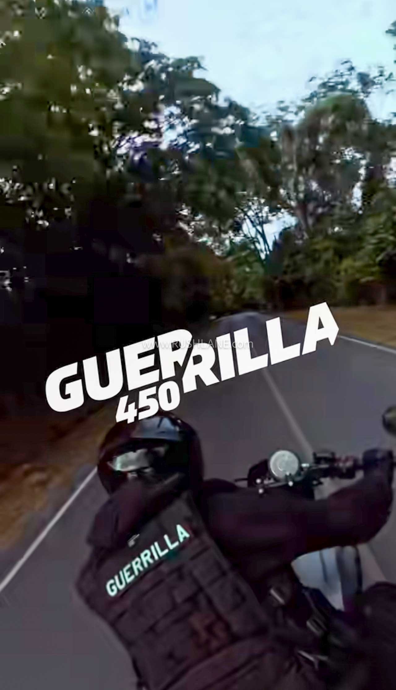 2026 Royal Enfield Guerrilla 450 teaser