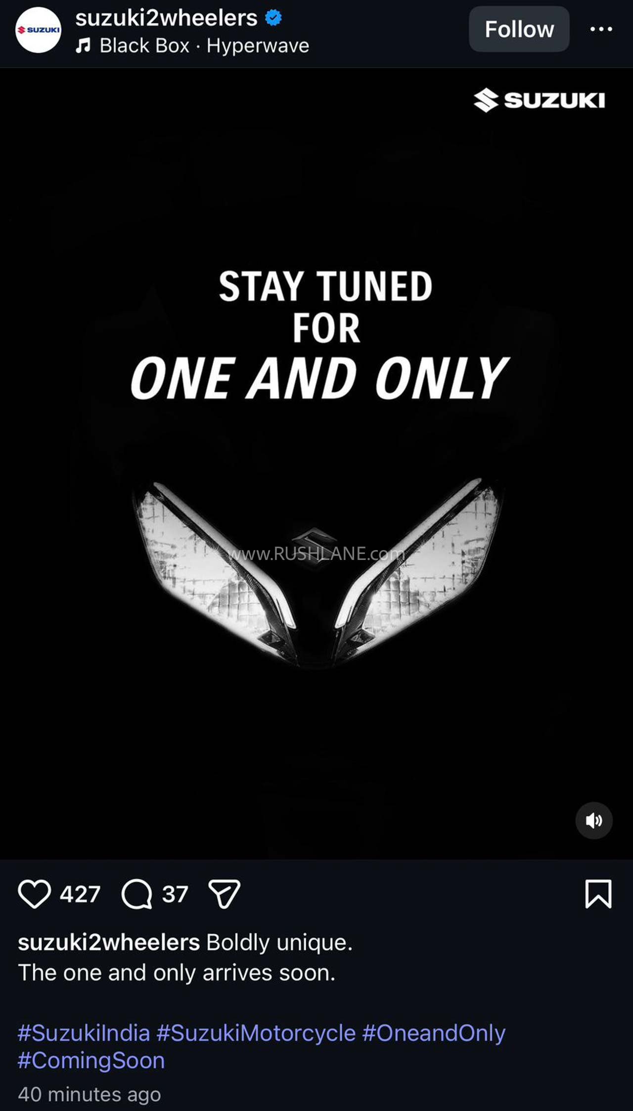 New Suzuki teaser – is it a Gixxer SF or a Burgman