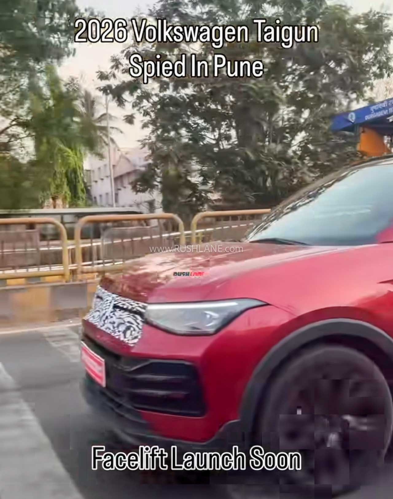 2026 VW Taigun facelift spotted in Pune
