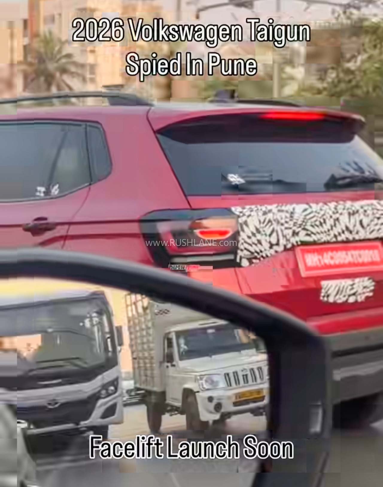 2026 VW Taigun facelift spotted in Pune