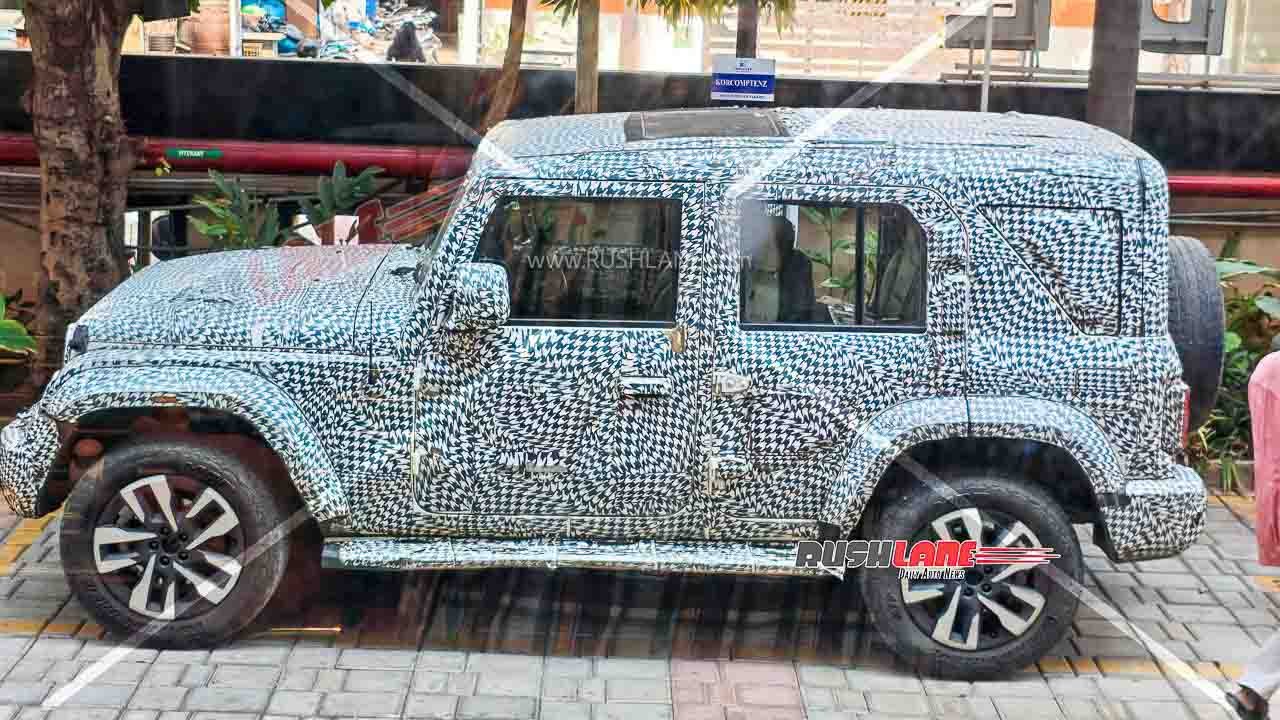2026 Mahindra Thar Rocks spotted testing