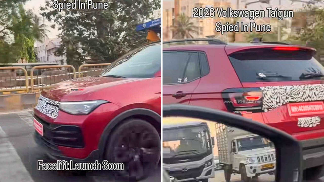 2026 VW Taigun facelift spotted in Pune