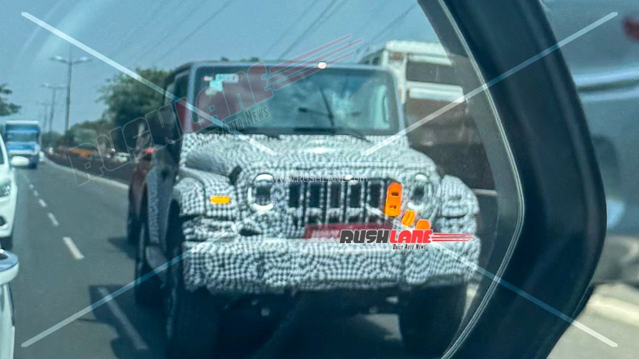 2026 Mahindra Thar facelift spied