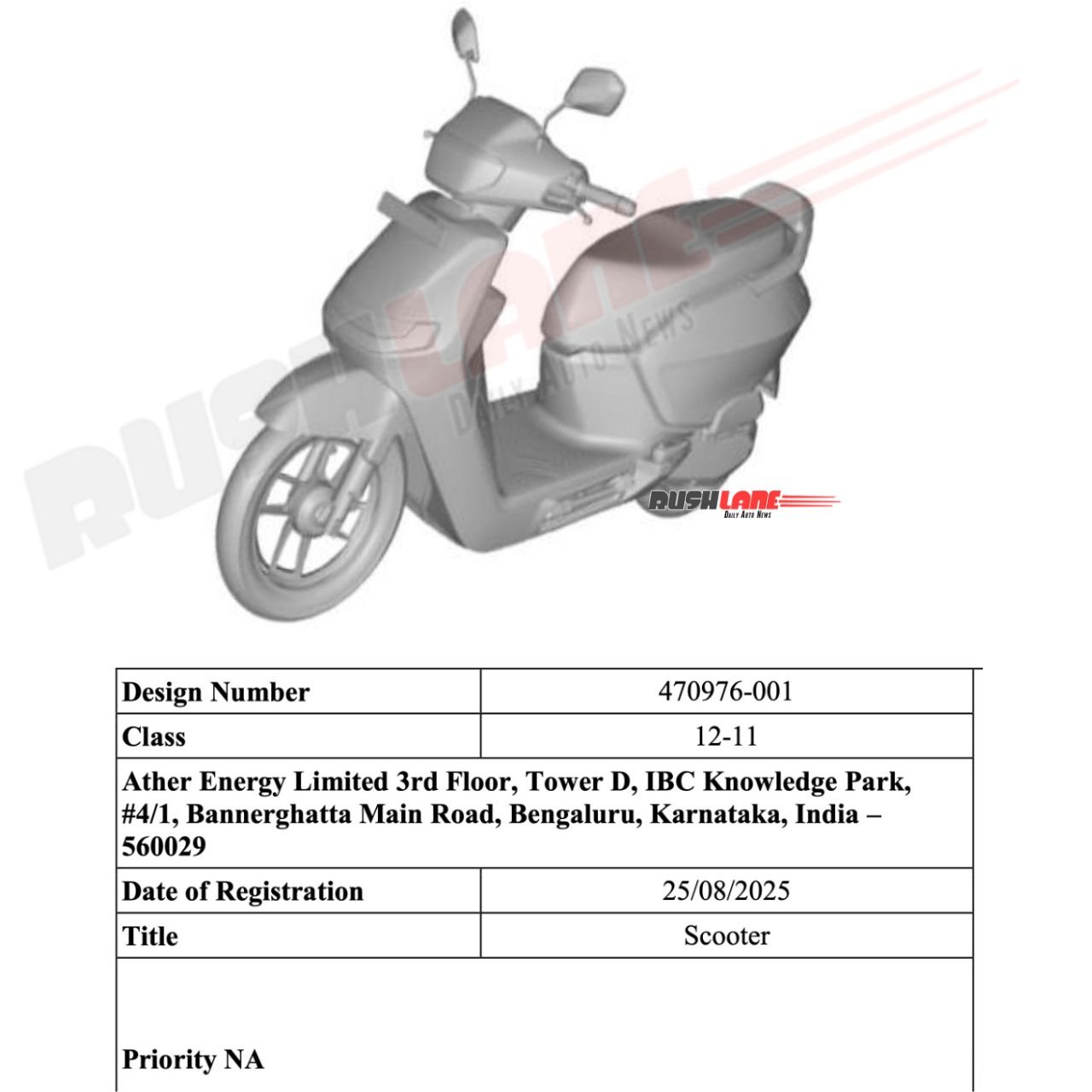 New Ather Affordable Scooter Patented