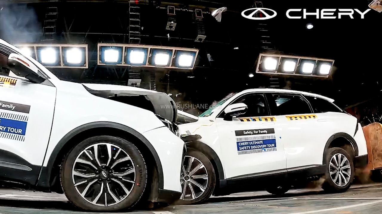 chery three vehicle crash test