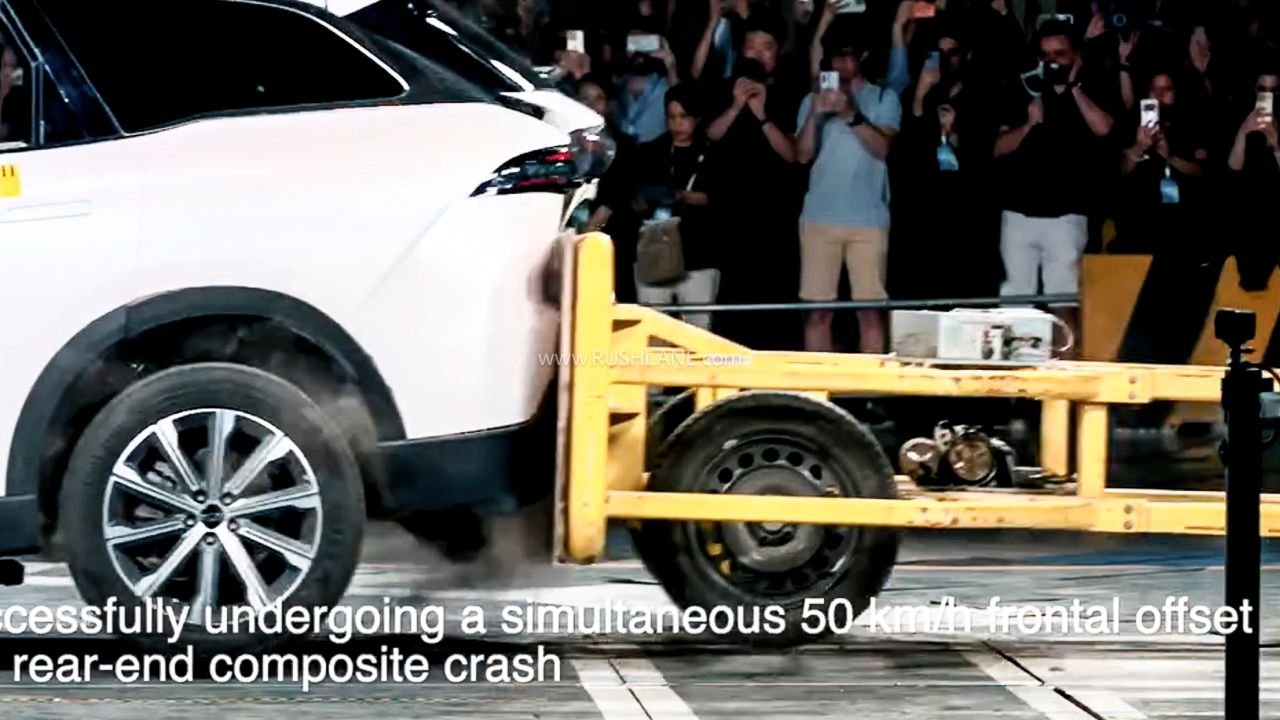 chery three vehicle crash test