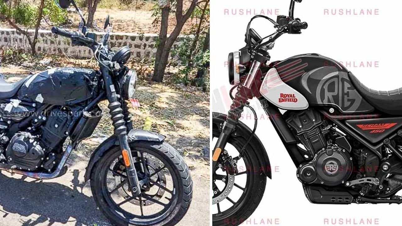 New Royal Enfield Scram 450 spied