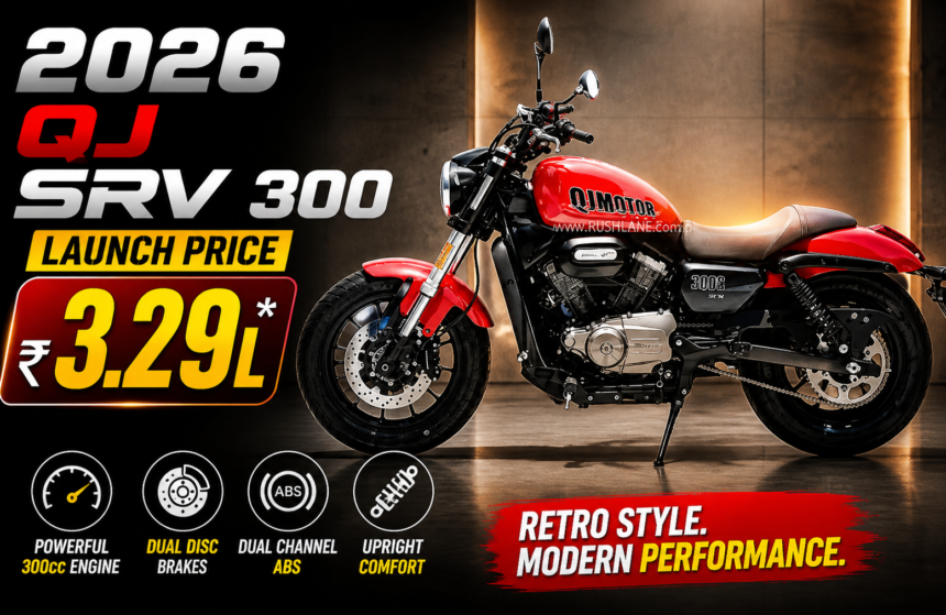 026 QJ SRV 300 launch price 3.29L