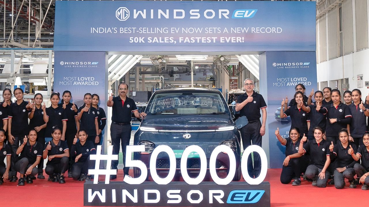 MG Windsor – Fastest EV to reach 50k sales in India