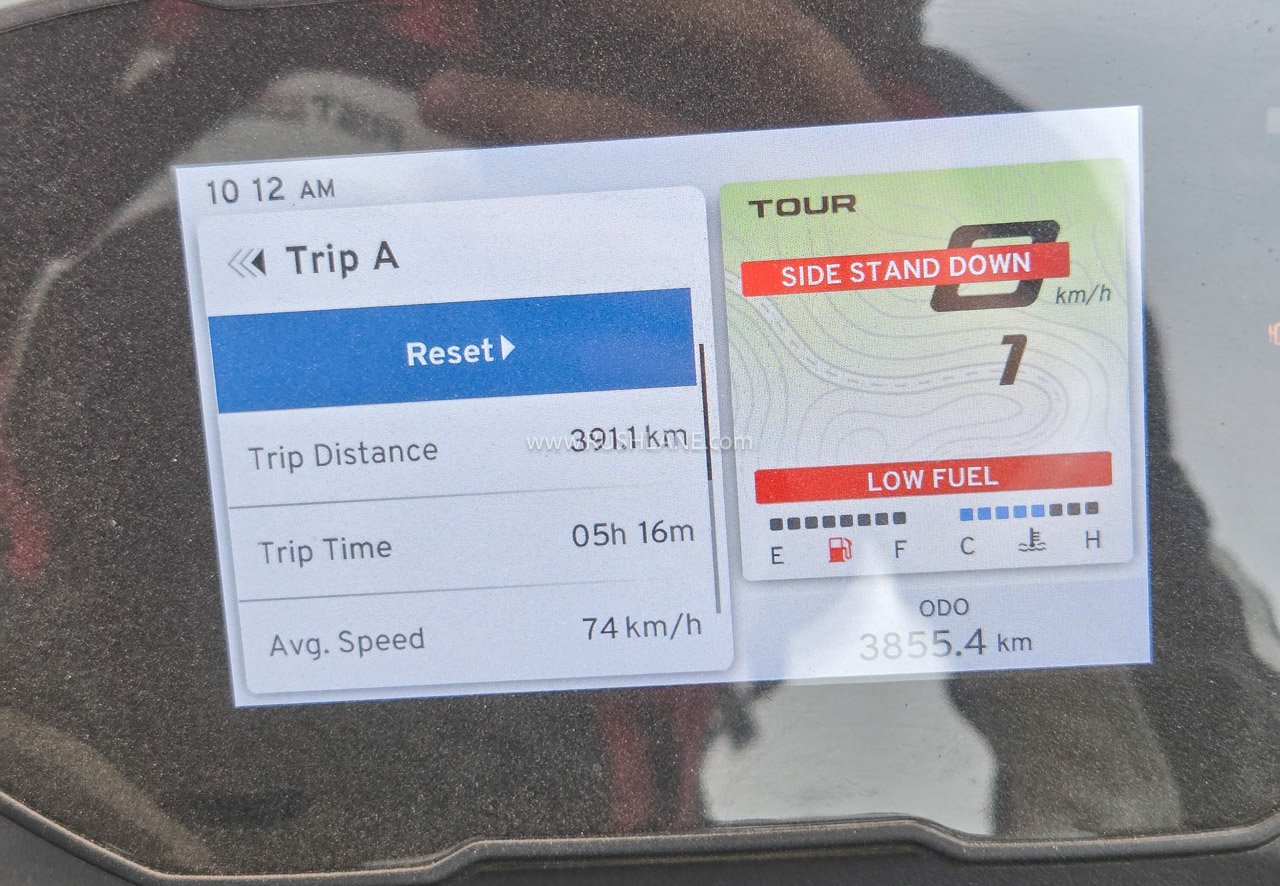 TVS Apache RTX 300 mileage test