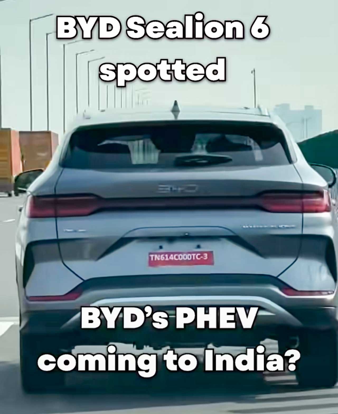 BYD Sealion 6 PHEV spied in India: Image - Manas Khanna