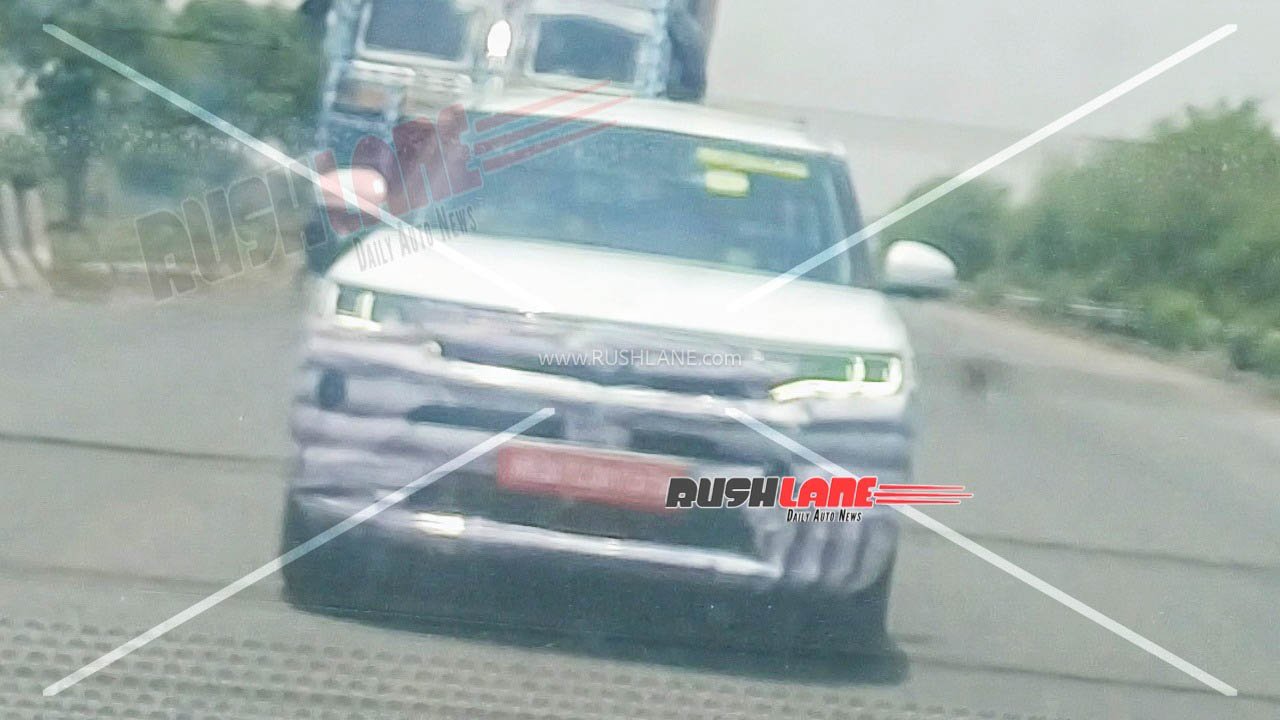2026 Brezza facelift spotted in emissions testing