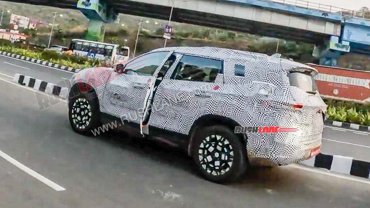 Tata Safari EV spied in Pune