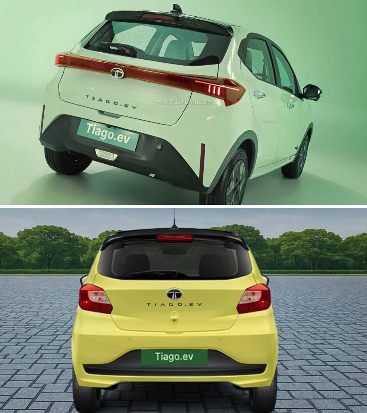 Tata Tiago Facelift EV – Old vs New 