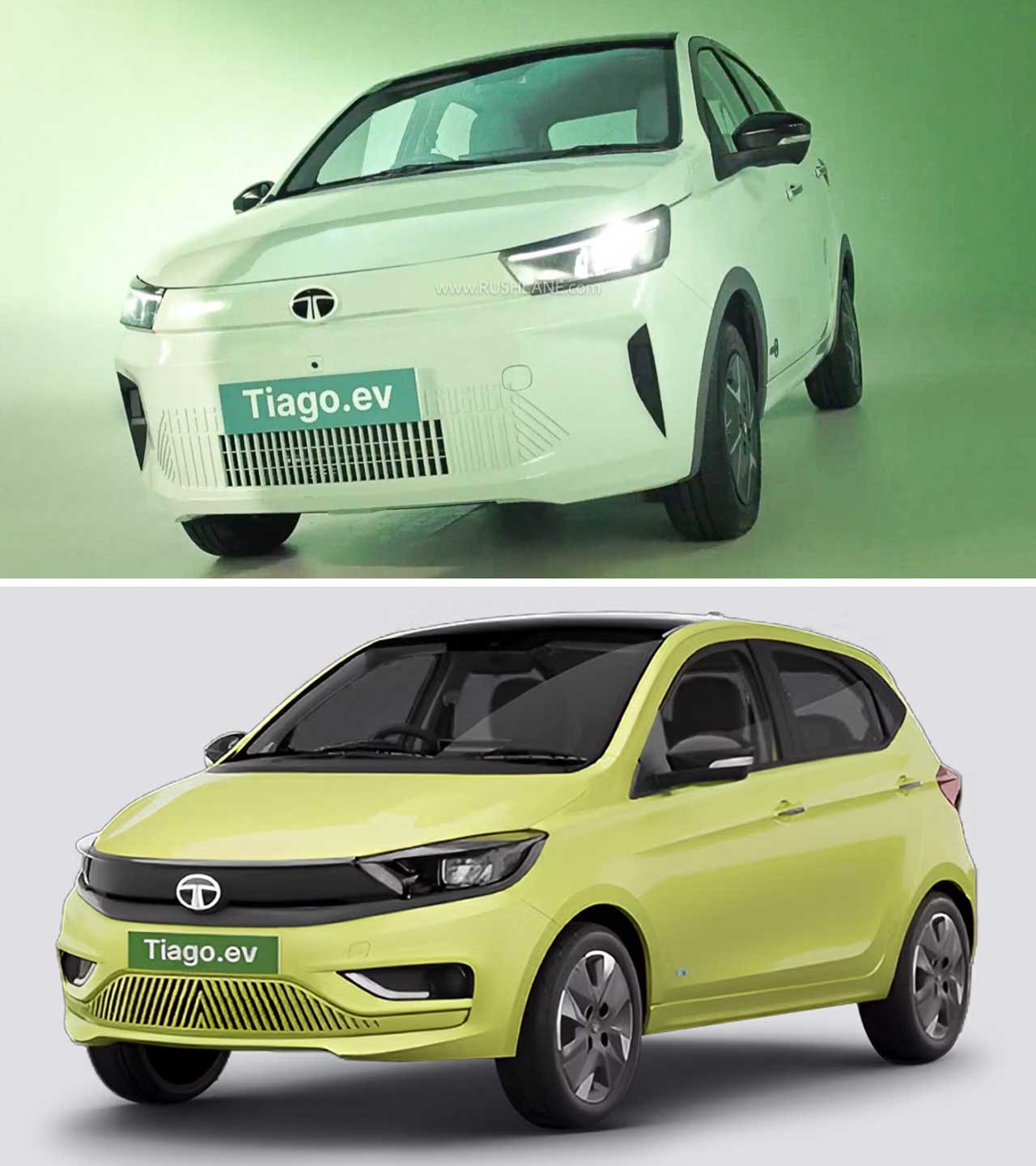 Tata Tiago Facelift EV – Old vs New 
