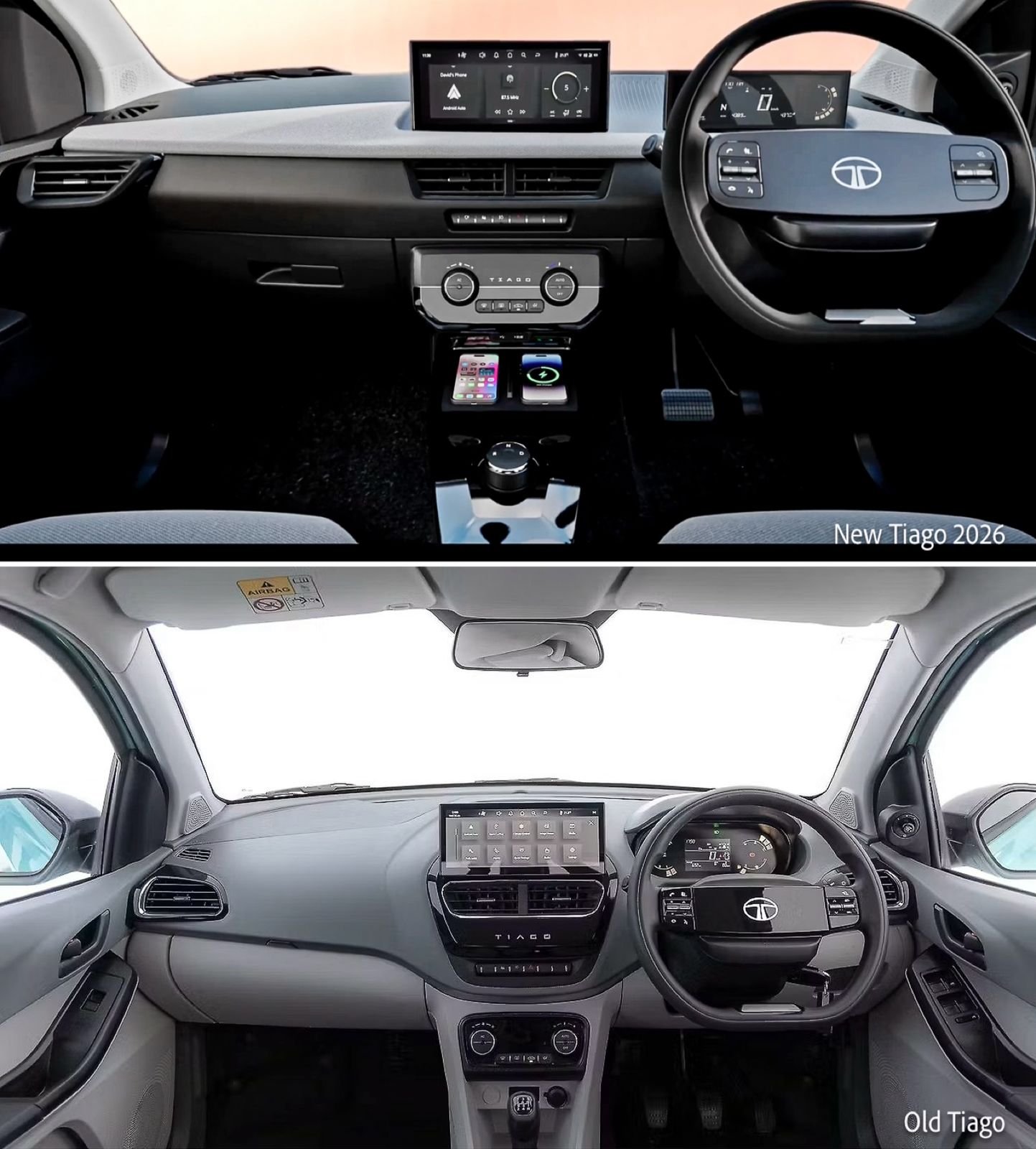 2026 Tata Tiago Interior – Old vs New