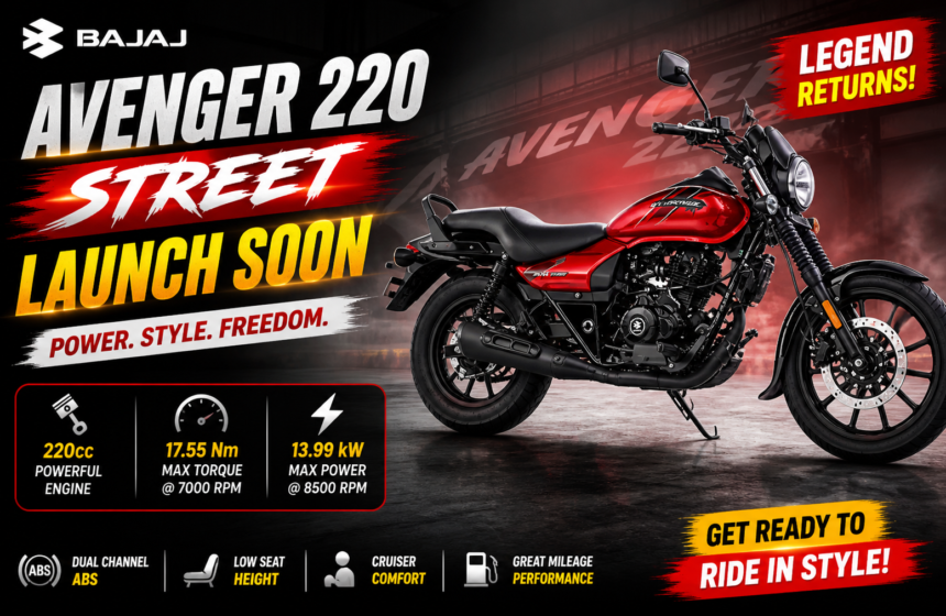 Bajaj Avenger 220 Street Launch Soon