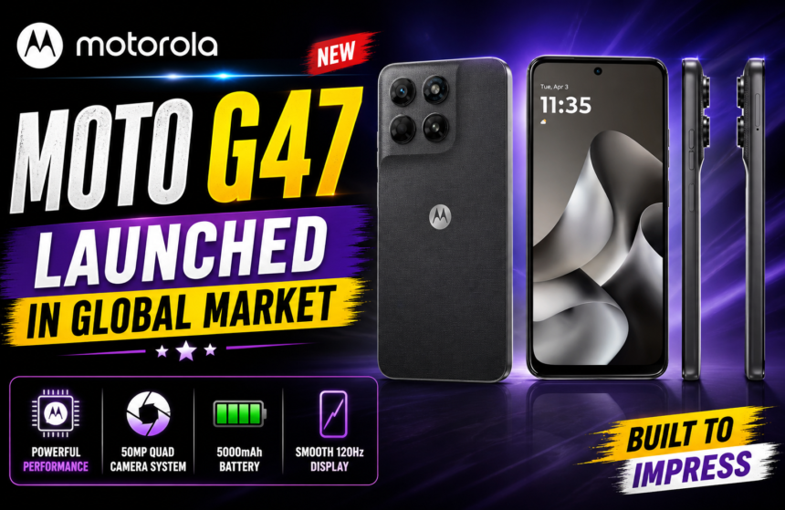 Motorola Moto G47 launched in global market
