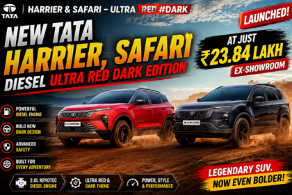 New Tata Harrier, Safari Diesel Ultra Red Dark Edition launched at Rs 23.84 lakh