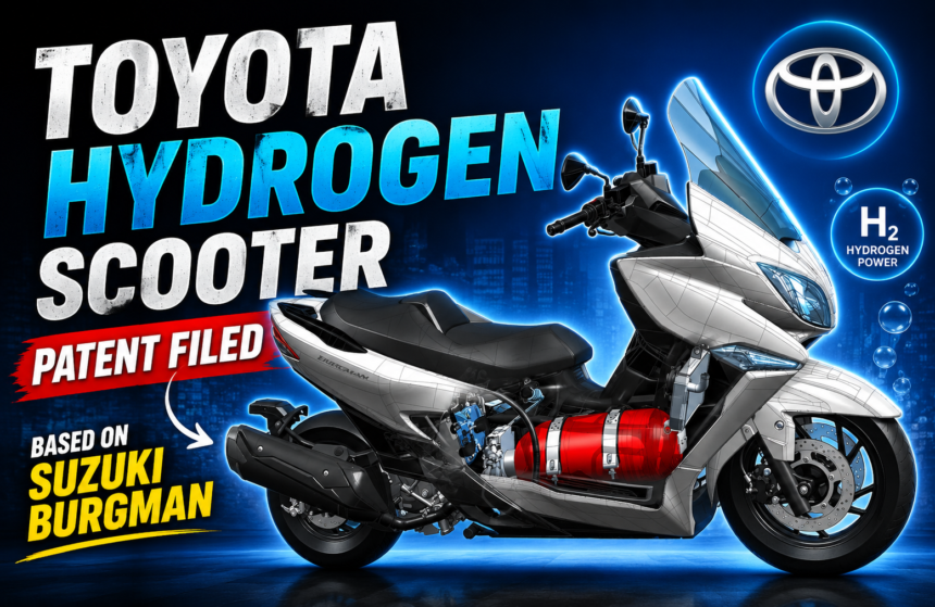 Toyota hydrogen scooter patent filed – based on Suzuki Burgman