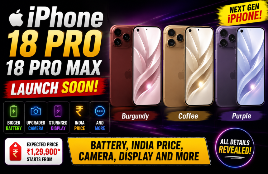 iPhone 18 Pro, 18 Pro Max launch soon: Battery, India price, camera, display and more