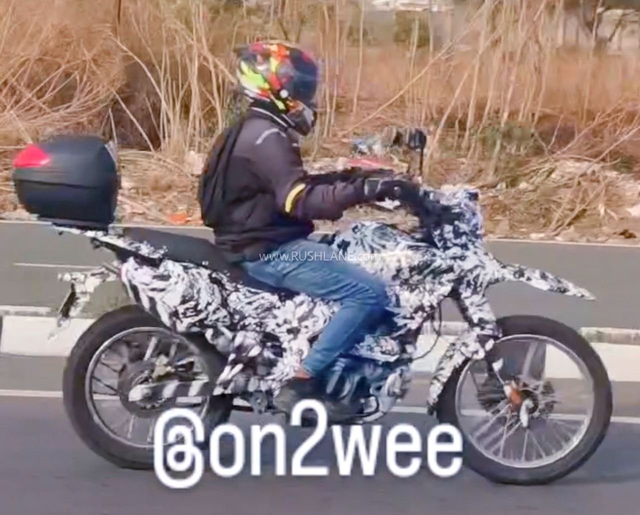 New Bajaj ADV motorcycle spied
