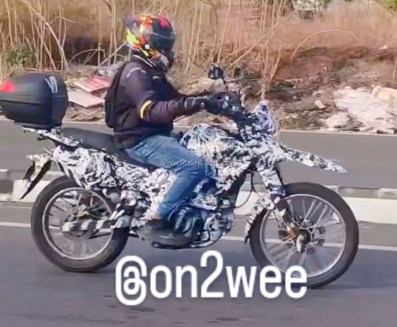 New Bajaj ADV motorcycle spied