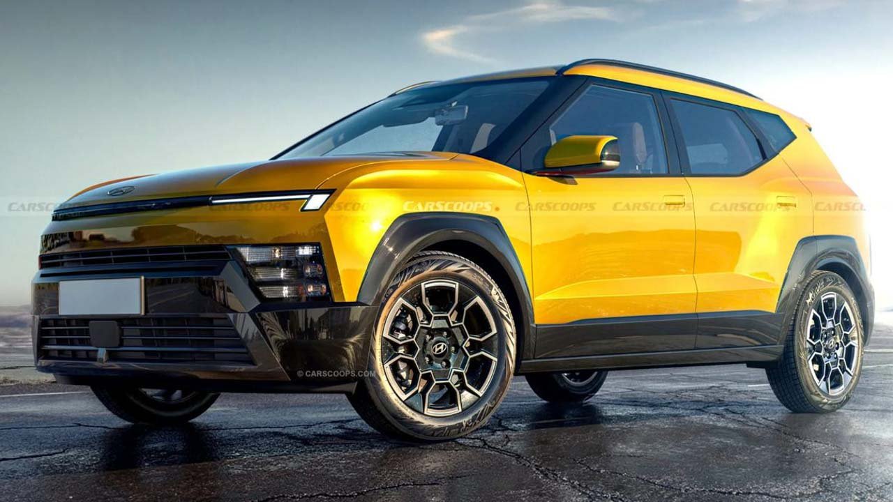 Rendering of the new Hyundai Bayon