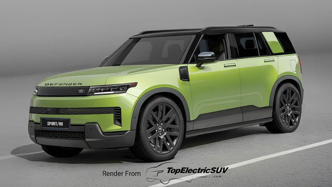 Land Rover Baby Defender renders: Credit - Top Electric SUVs