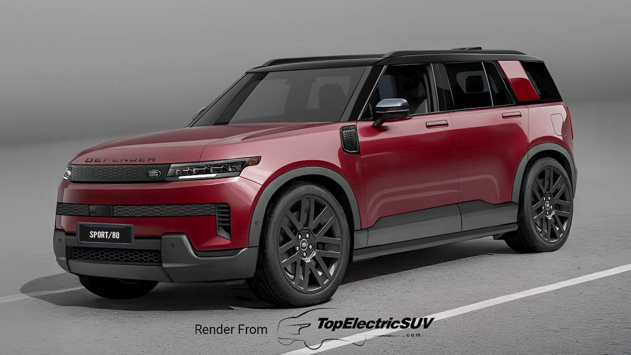 Land Rover Baby Defender renders: Credit - Top Electric SUVs