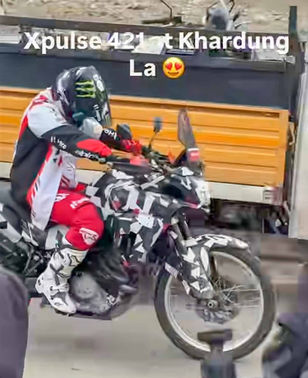 Hero Xpulse 421 ADV Fascia, headlights spied