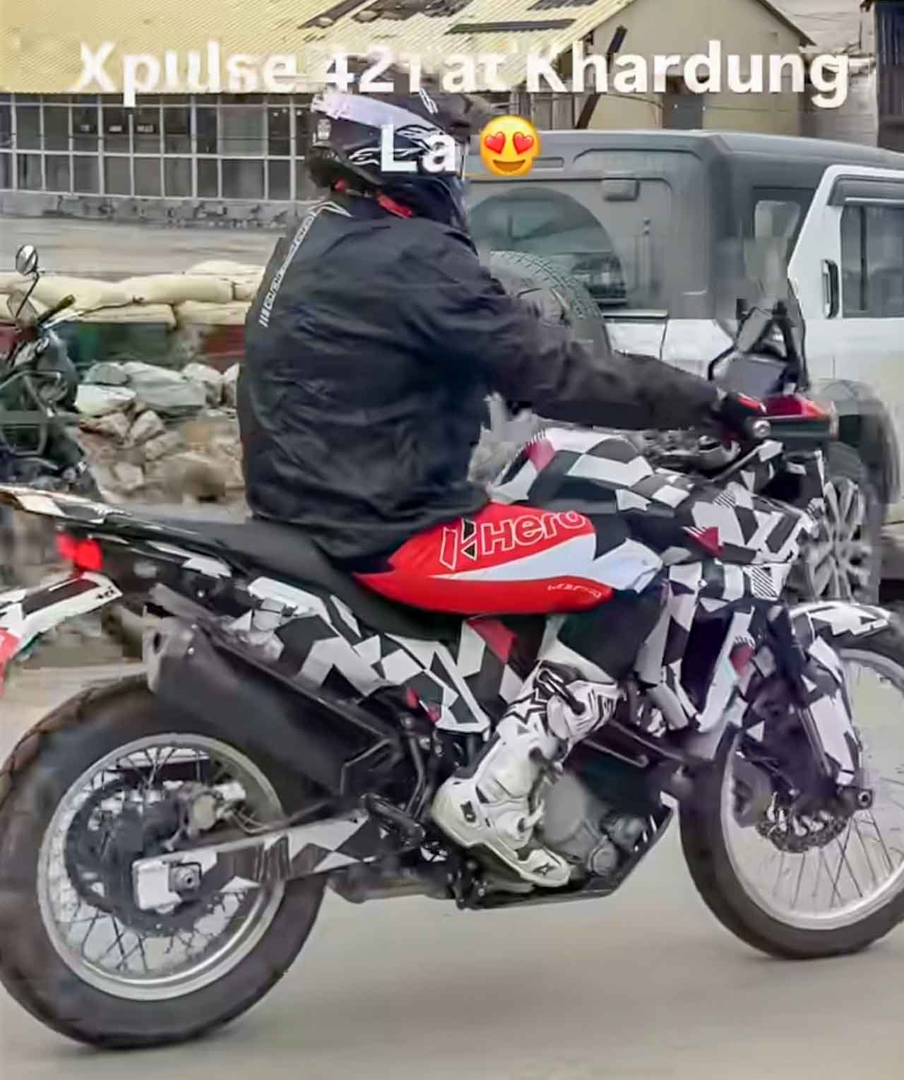 Hero Xpulse 421 ADV Fascia, headlights spied