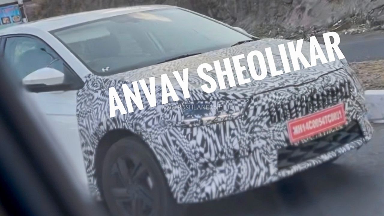 2026 Skoda Slavia facelift spied