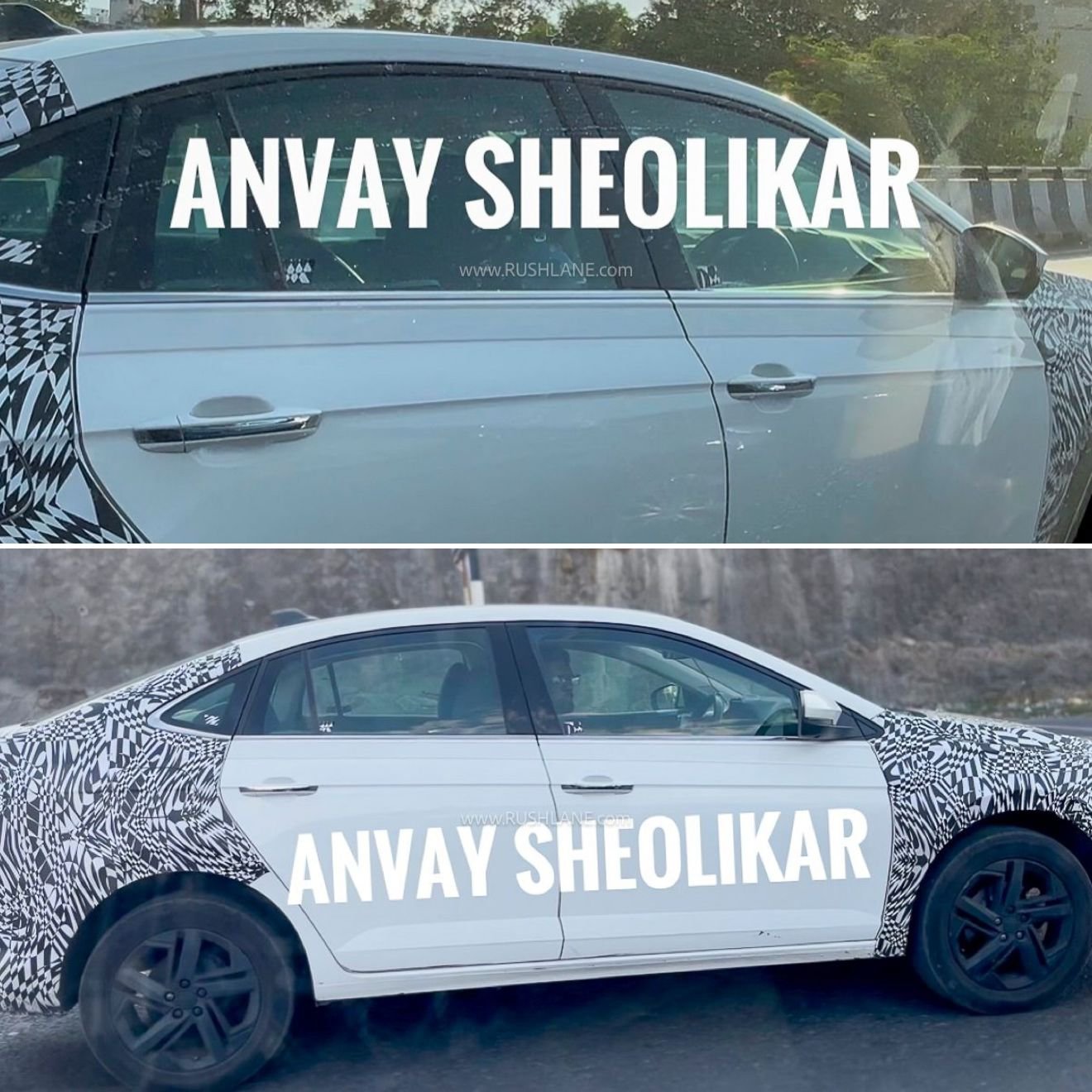 2026 Skoda Slavia facelift spied