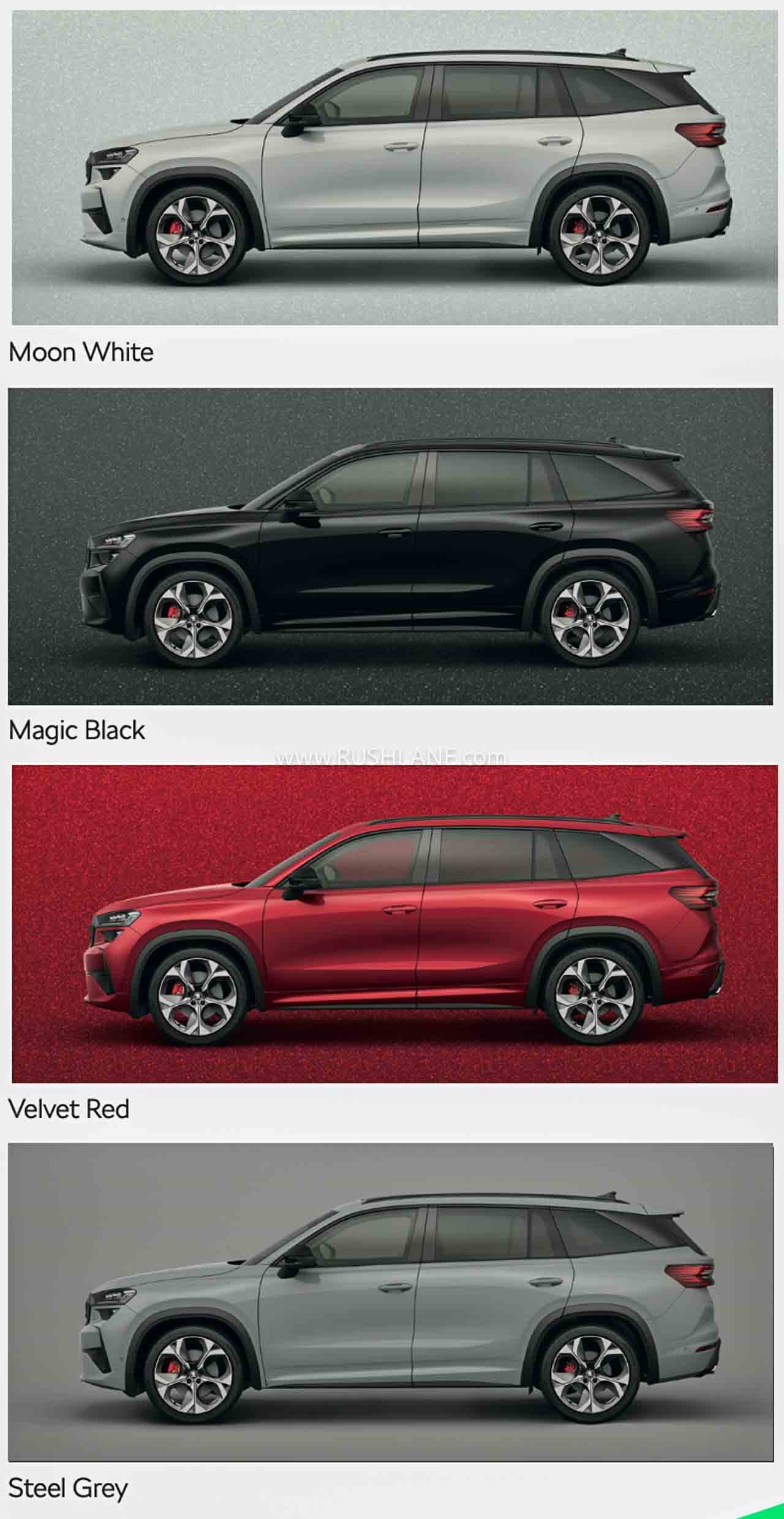 Skoda Kodiaq RS Colors for India