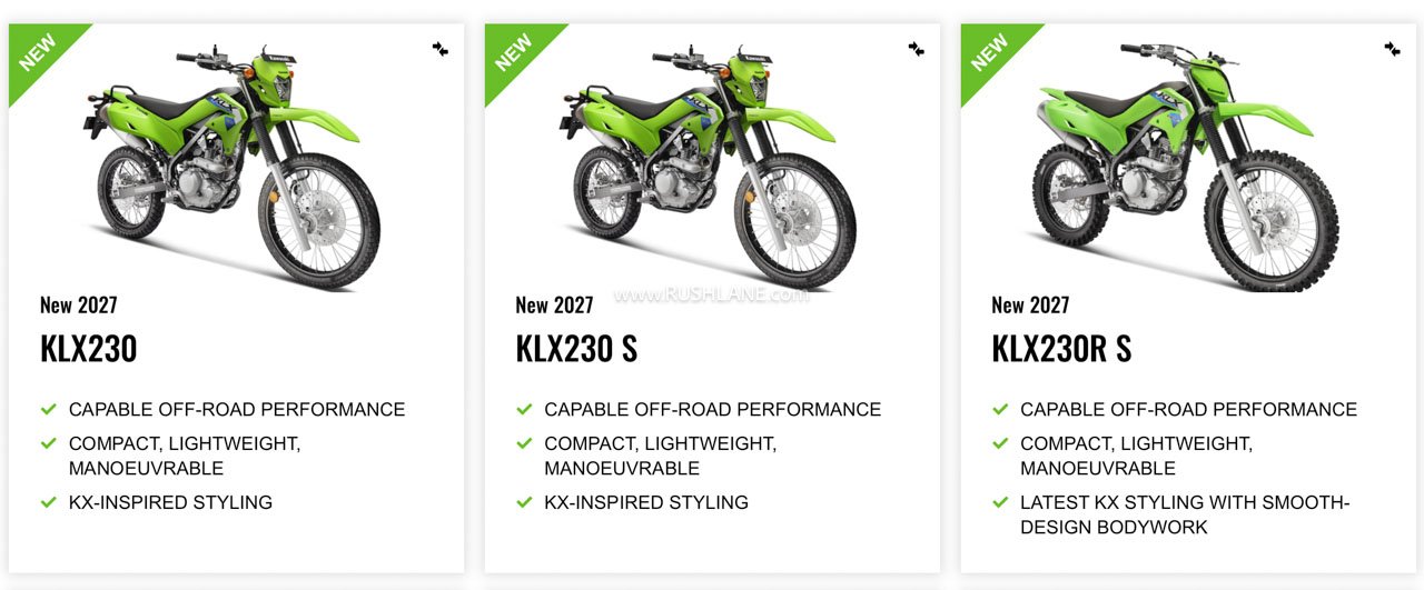 2027 Kawasaki KLX230 Lineup Launched